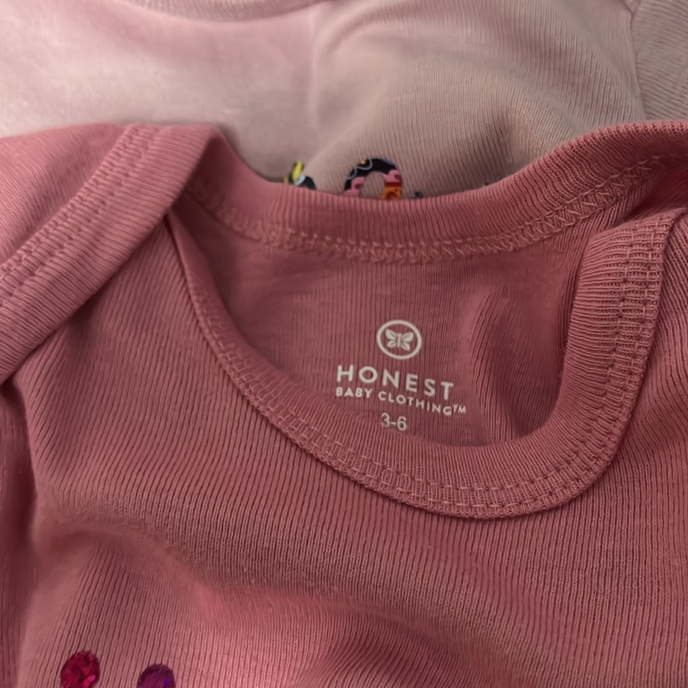 New four Honest Baby onesies New never worn, hand pressed hand created - Picture 8 of 16